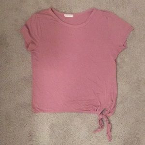 Pink Top With Side Tie